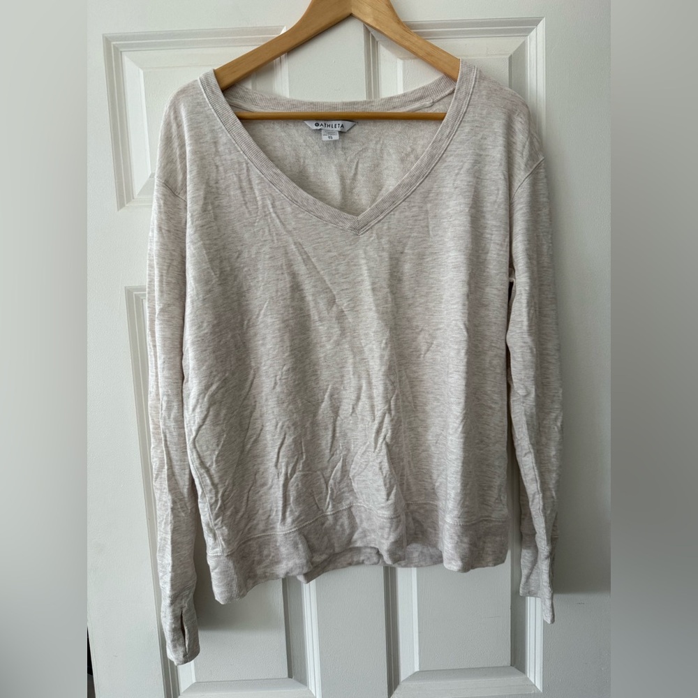 Athleta Sunrise V-Neck Sweatshirt